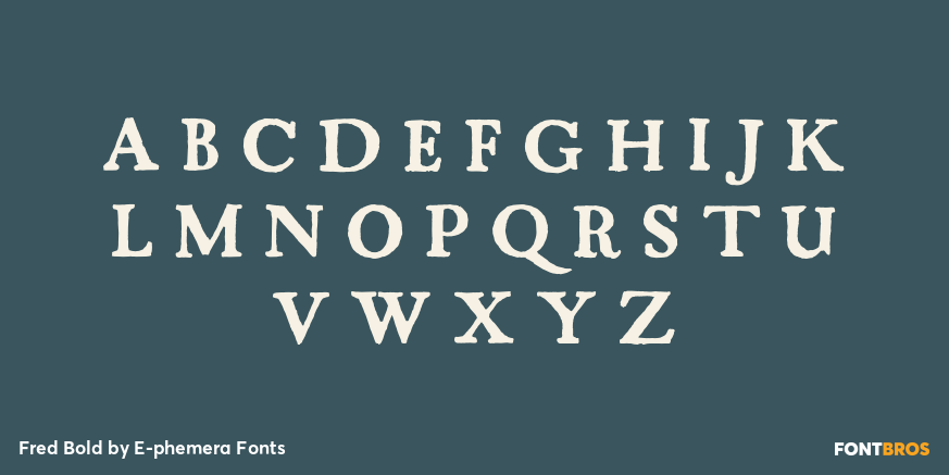 Fred Bold Font Poster #2