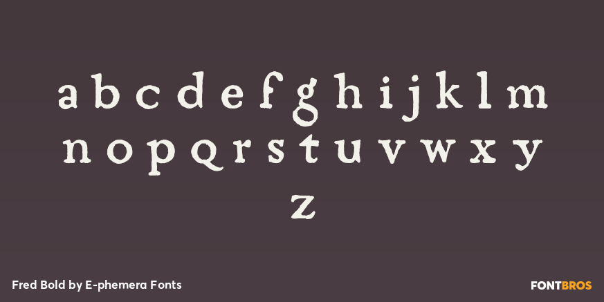Fred Bold Font Poster #3