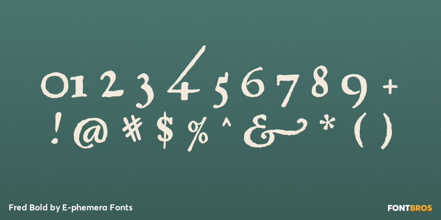 Fred Bold Font Poster #4