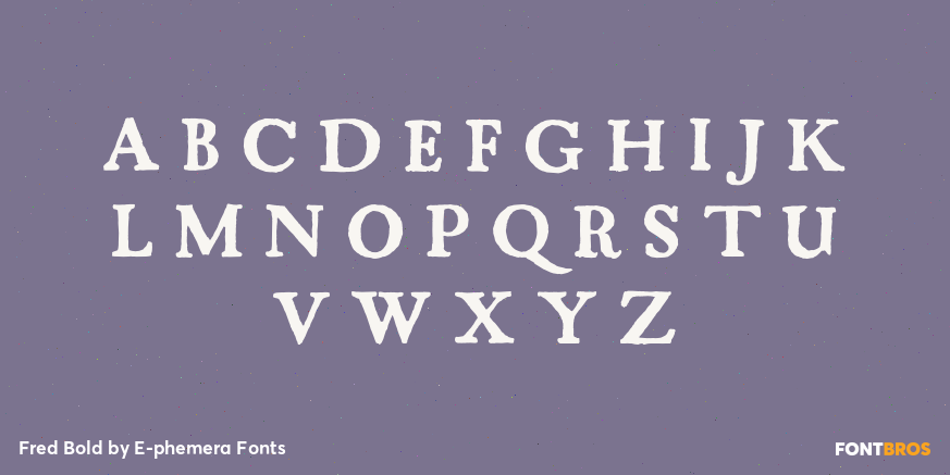 Fred Bold Font Poster #1