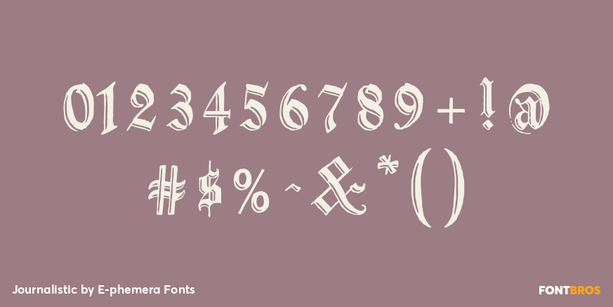 Journalistic Font Poster #1