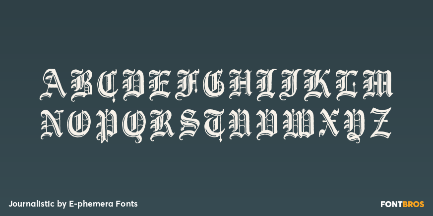 Journalistic Font Poster #2