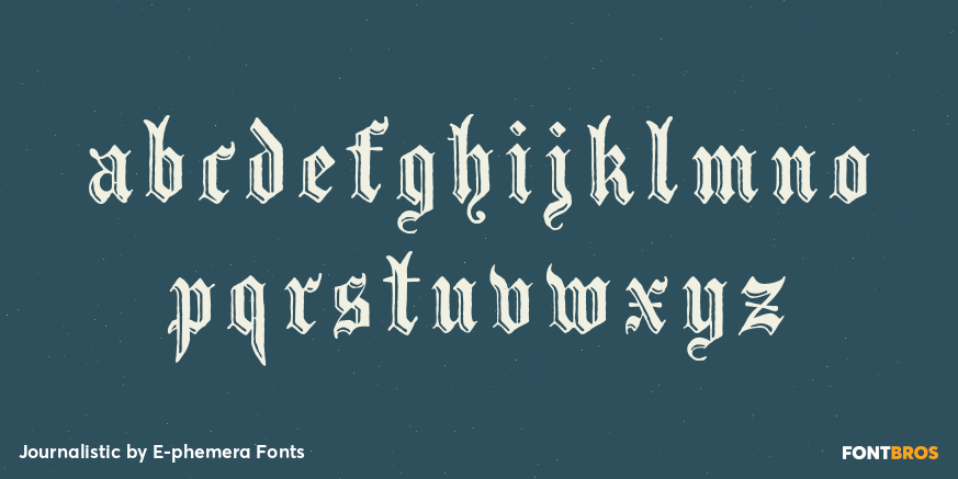 Journalistic Font Poster #3