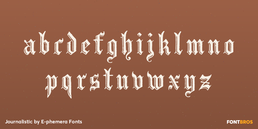 Journalistic Font Poster #1