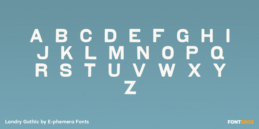 Landry Gothic Font Poster #2