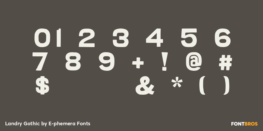 Landry Gothic Font Poster #4