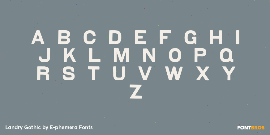 Landry Gothic Font Poster #1