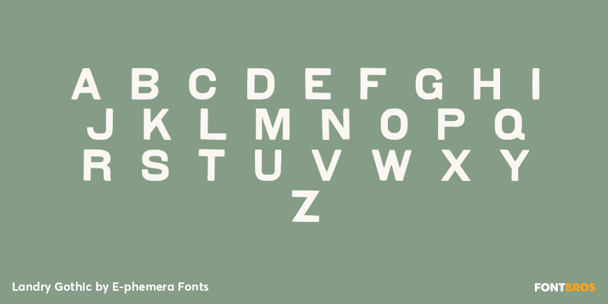 Landry Gothic Font Poster #1