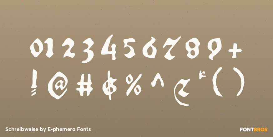 Schreibweise Font Poster #1