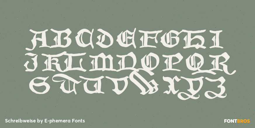 Schreibweise Font Poster #2