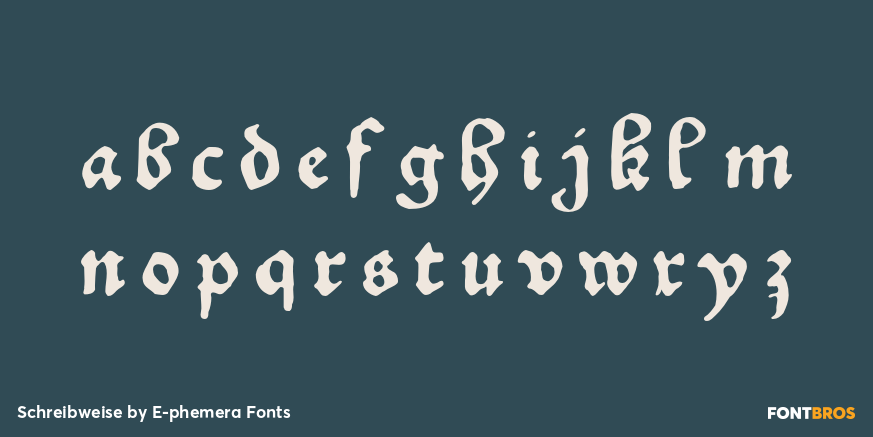 Schreibweise Font Poster #1