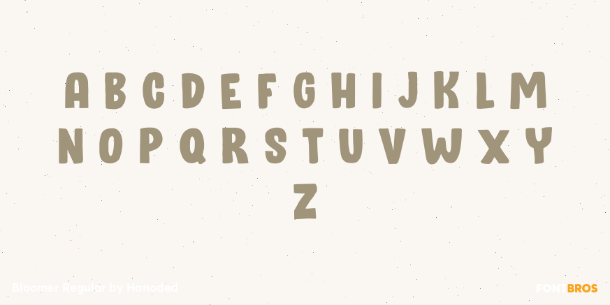 Bloomer Regular Font Poster #3