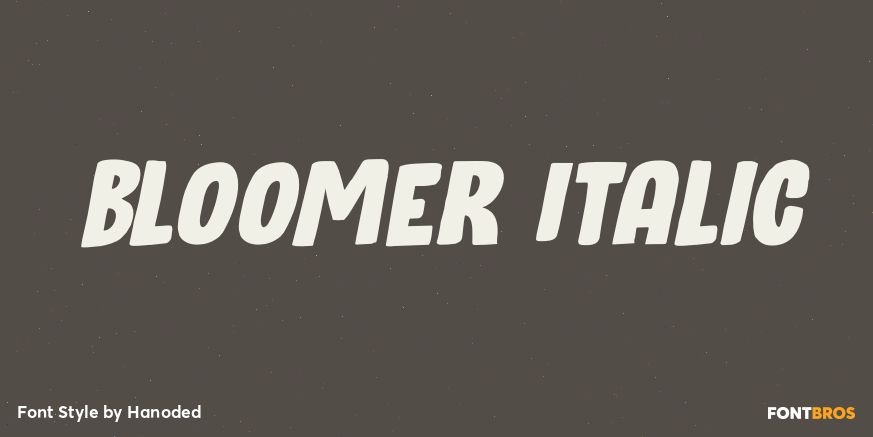 Bloomer Italic Font Poster #1