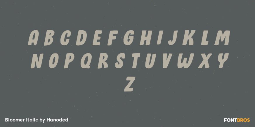 Bloomer Italic Font Poster #2