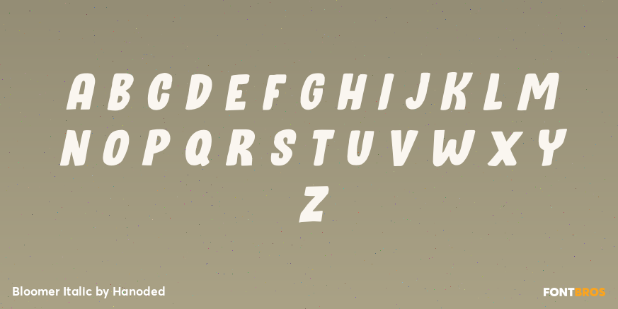 Bloomer Italic Font Poster #3