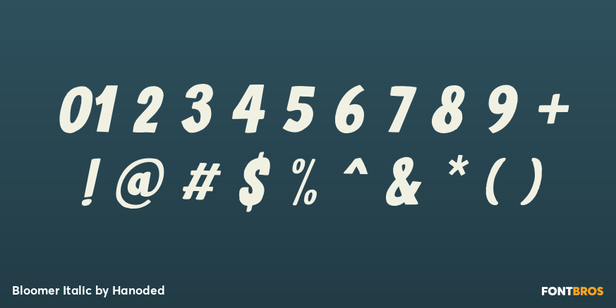 Bloomer Italic Font Poster #4