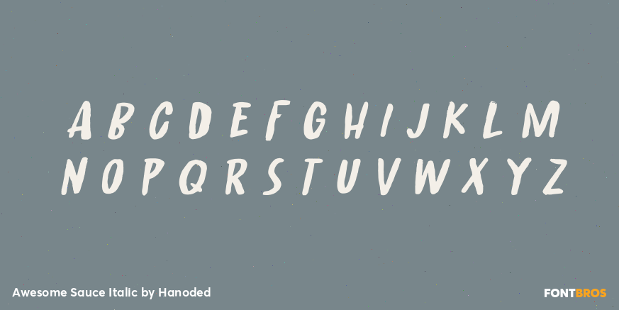 Awesome Sauce Italic Font Poster #2