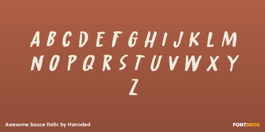 Awesome Sauce Italic Font Poster #3