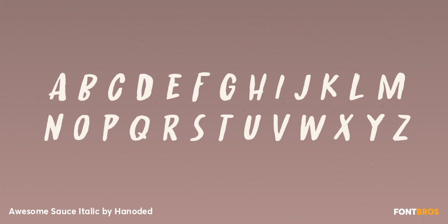 Awesome Sauce Italic Font Poster #2