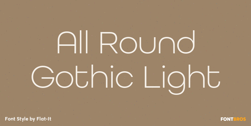 All Round Gothic Light Poster