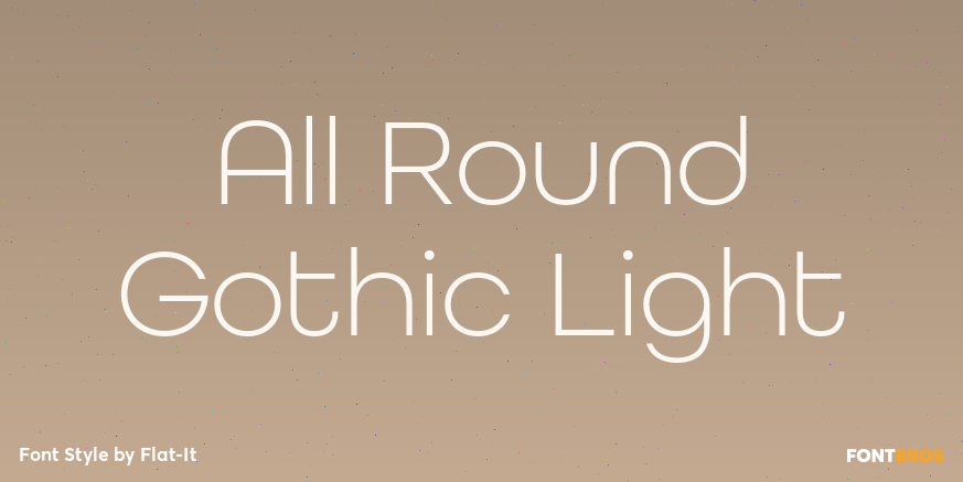 All Round Gothic Light Poster