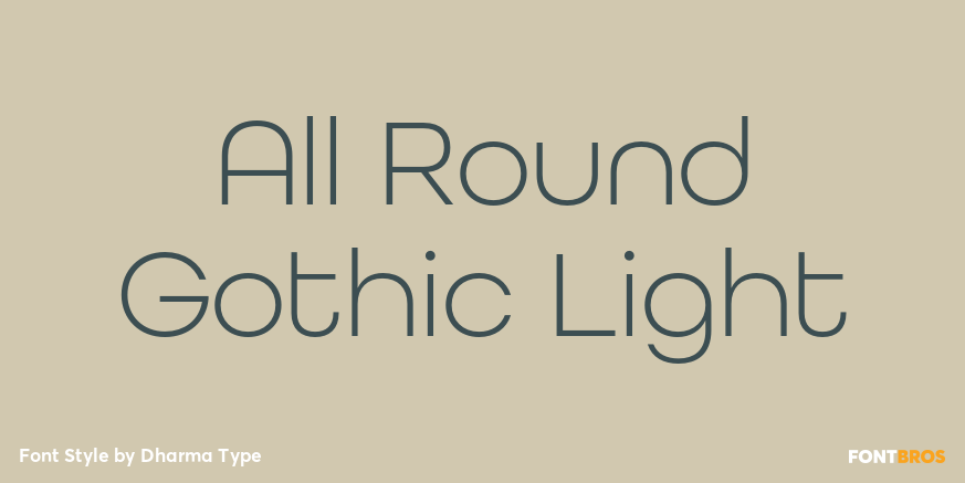 All Round Gothic Light Poster