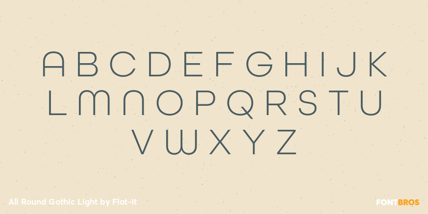 All Round Gothic Light Font Poster #1