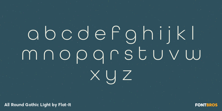 All Round Gothic Light Font Poster #1