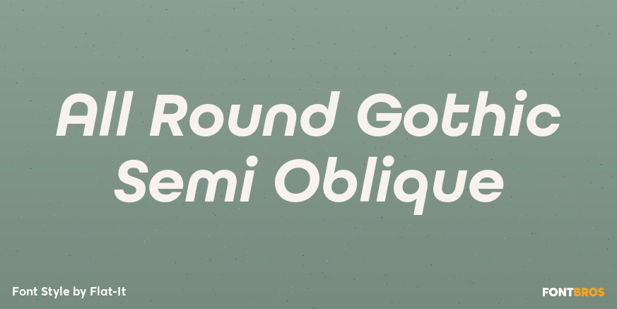 All Round Gothic Semi Oblique Poster