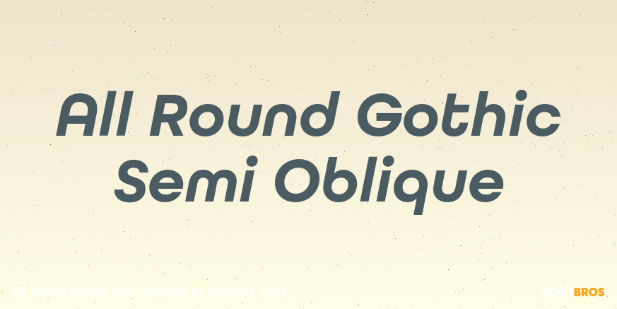 All Round Gothic Semi Oblique Poster