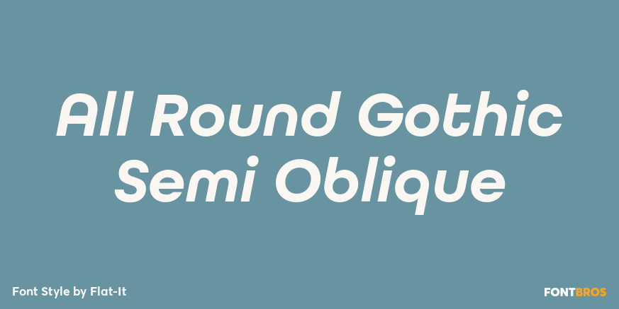 All Round Gothic Semi Oblique Poster