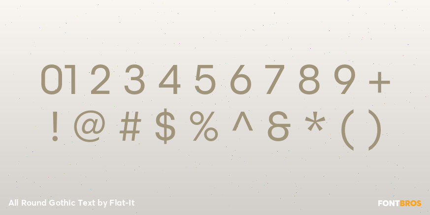 All Round Gothic Text Font Poster #1