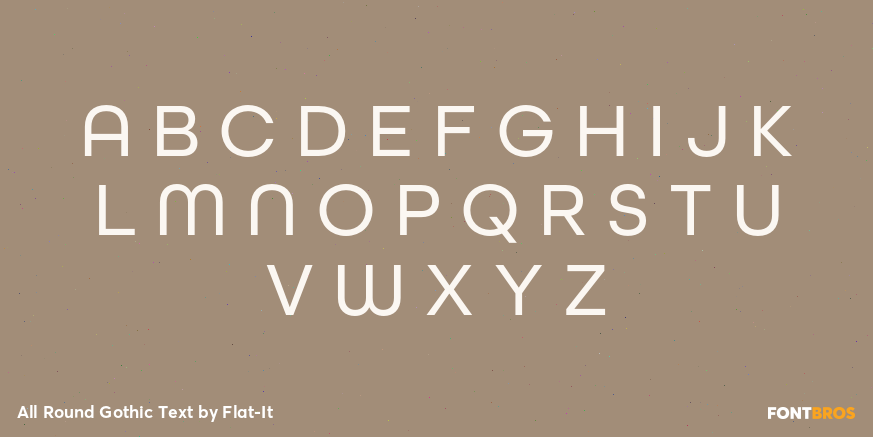 All Round Gothic Text Font Poster #1