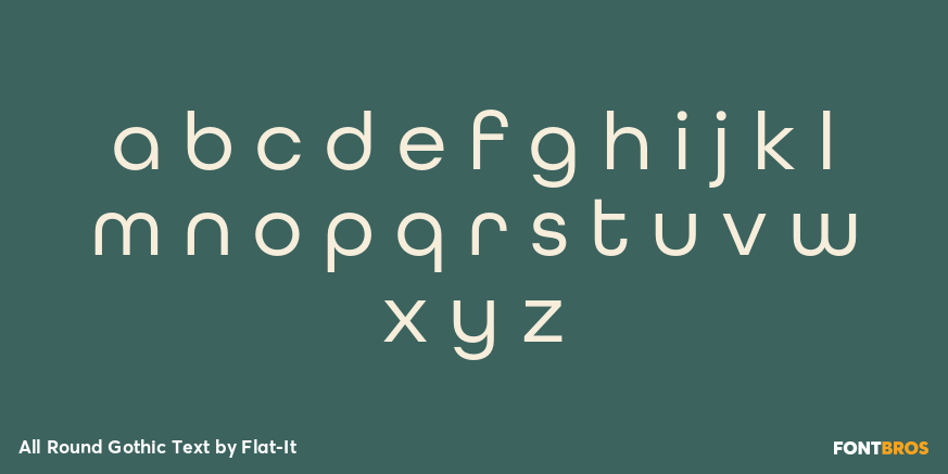 All Round Gothic Text Font Poster #1