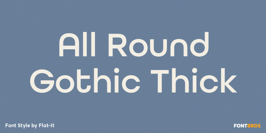 All Round Gothic Thick Poster