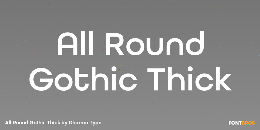 All Round Gothic Thick Poster