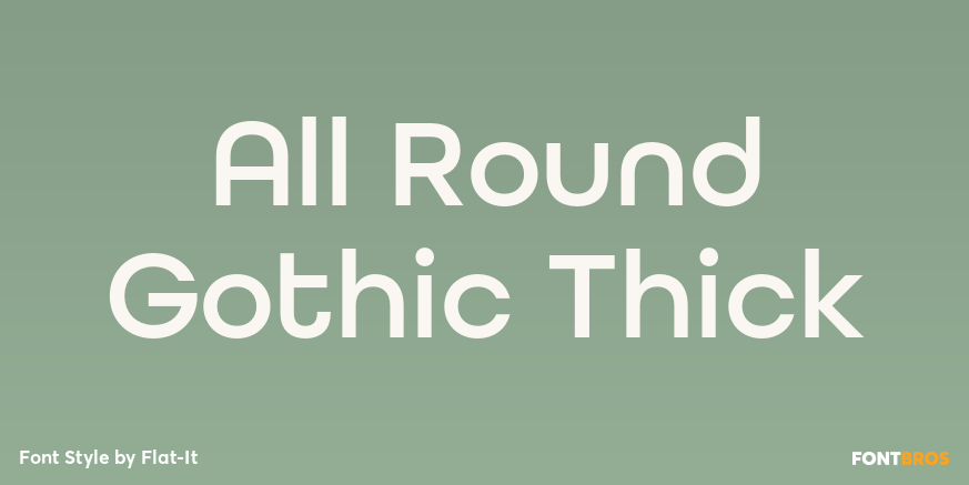 All Round Gothic Thick Poster