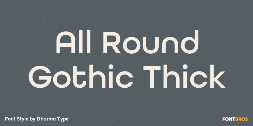 All Round Gothic Thick Poster