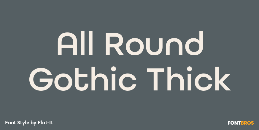 All Round Gothic Thick Poster