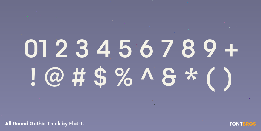 All Round Gothic Thick Font Poster #1