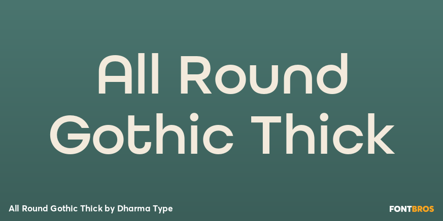 All Round Gothic Thick Poster