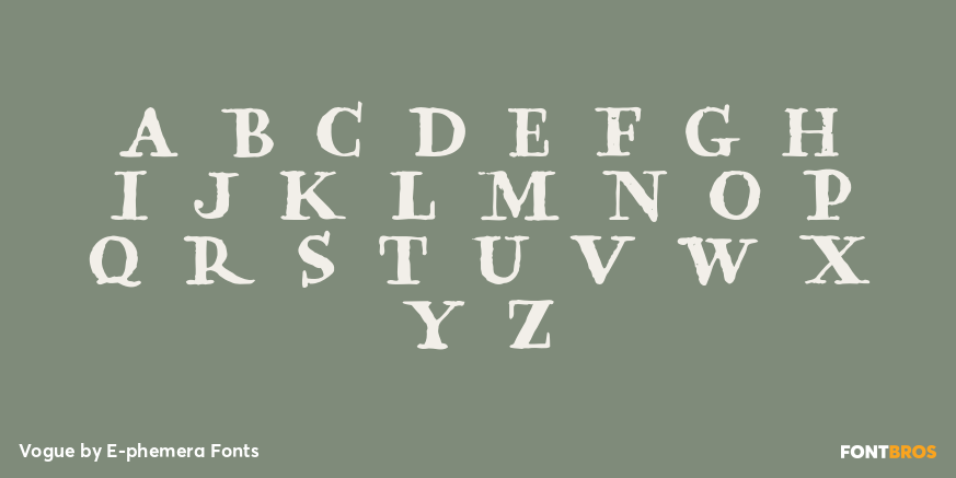 Vogue Font Poster #3