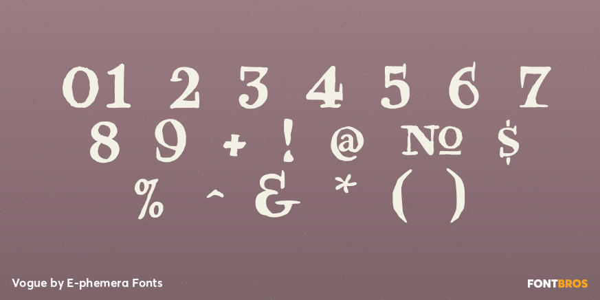 Vogue Font Poster #4