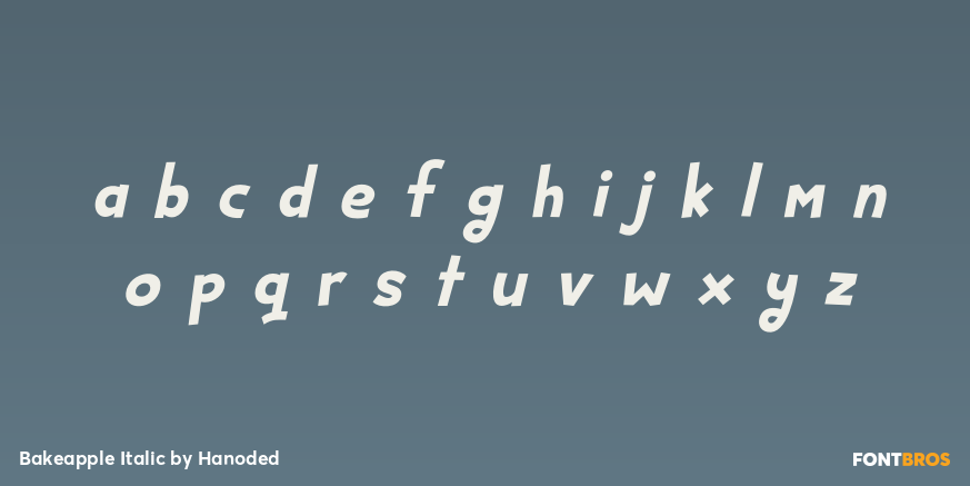 Bakeapple Italic Font Poster #3