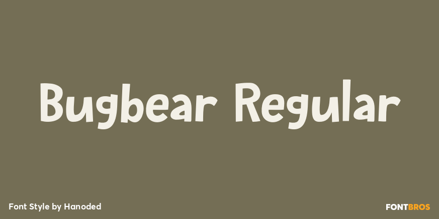 Bugbear Regular Font Poster #1