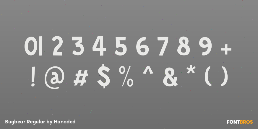 Bugbear Regular Font Poster #4