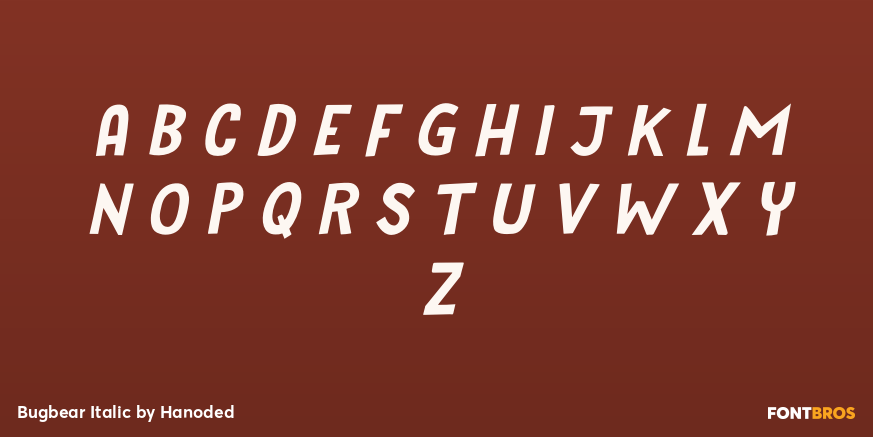 Bugbear Italic Font Poster #2