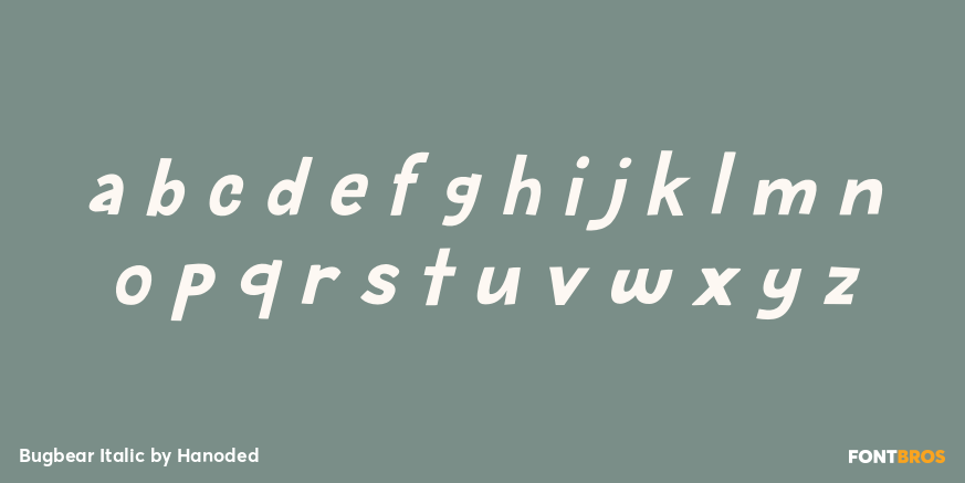 Bugbear Italic Font Poster #3