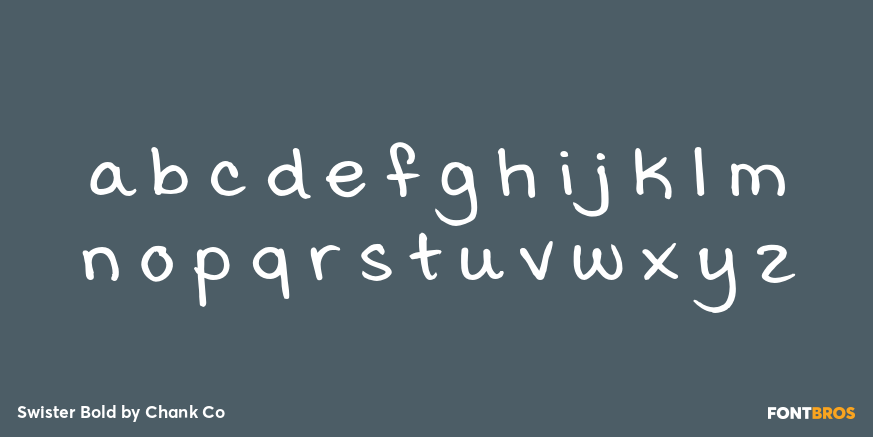 Swister Bold Font Poster #3