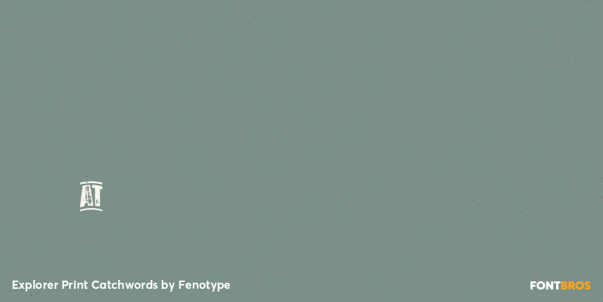 Explorer Print Catchwords Font Poster #4